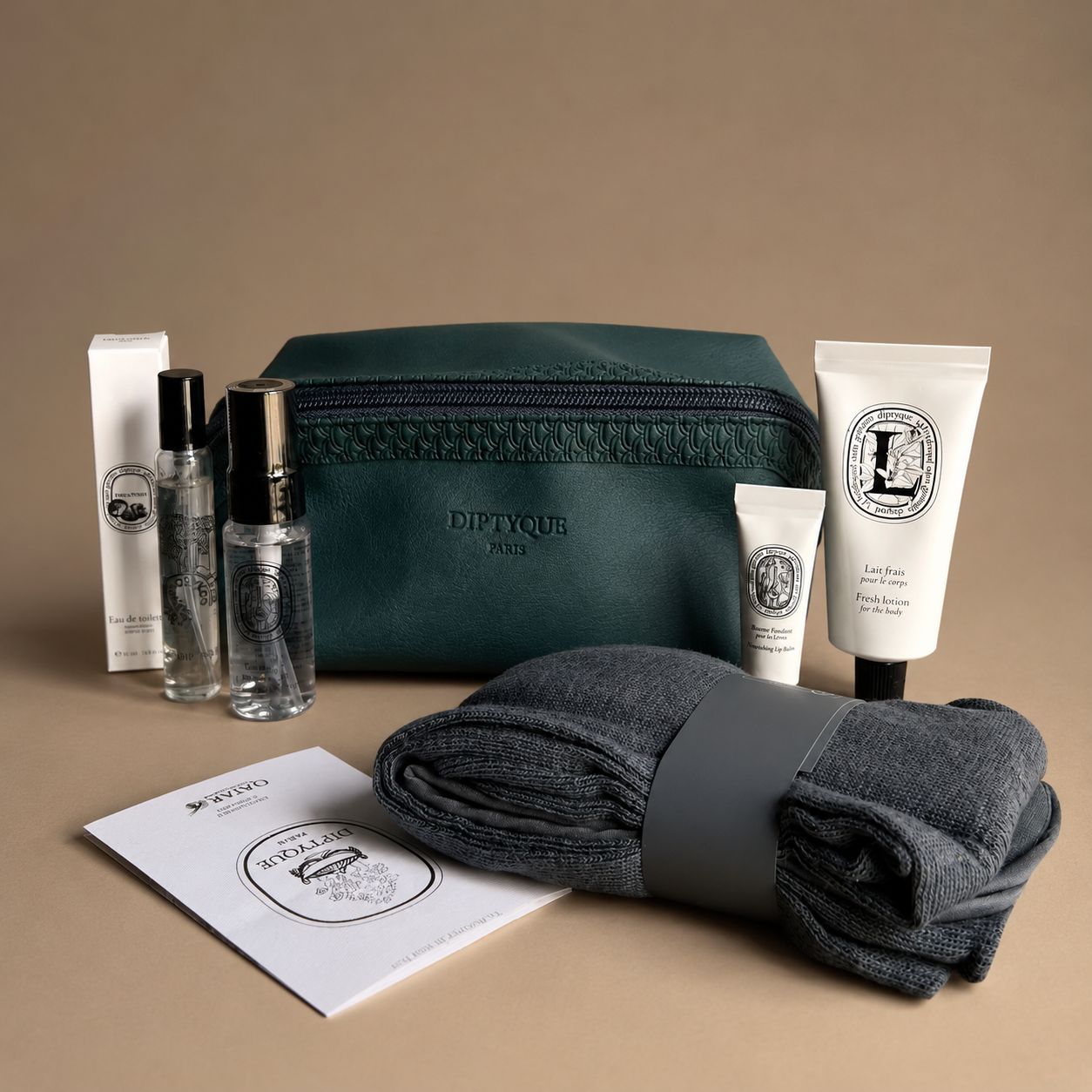 Diptyque Qatar Philosykos Pouch Green Set
